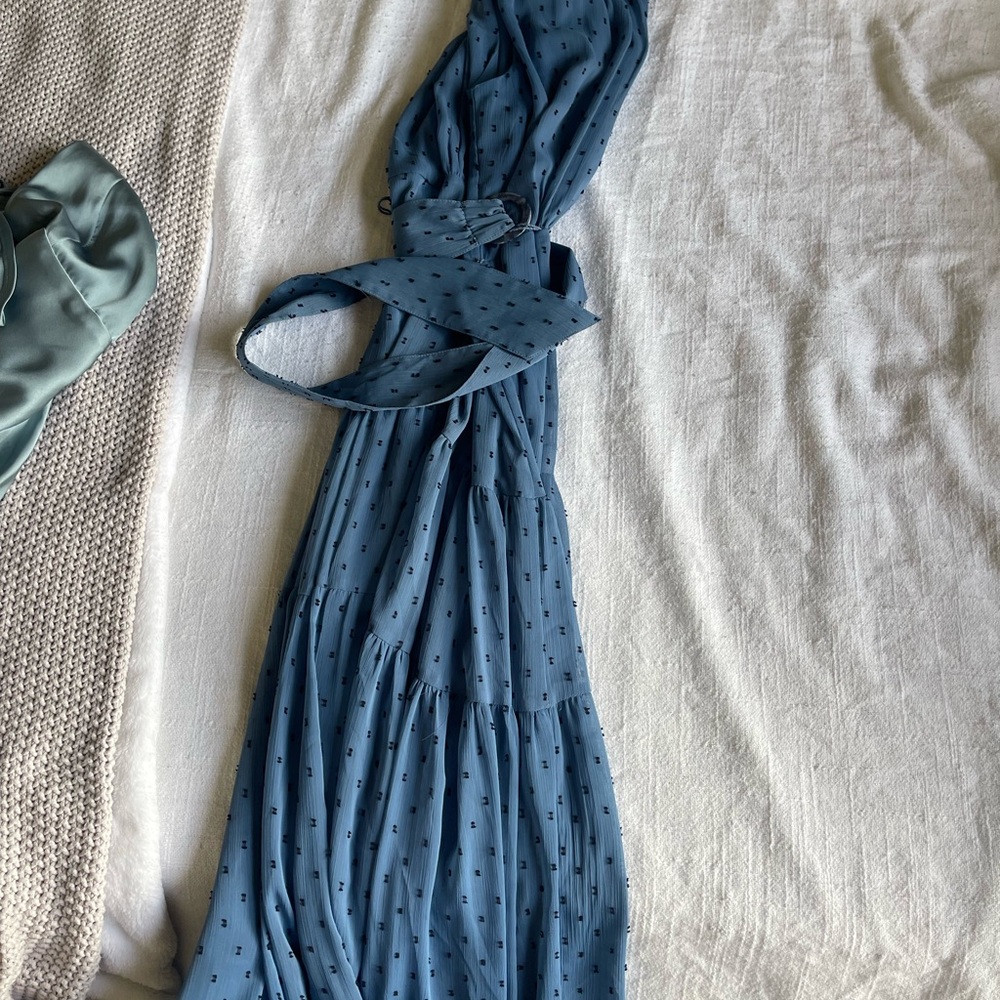 Taylor Blue and Gray Dress